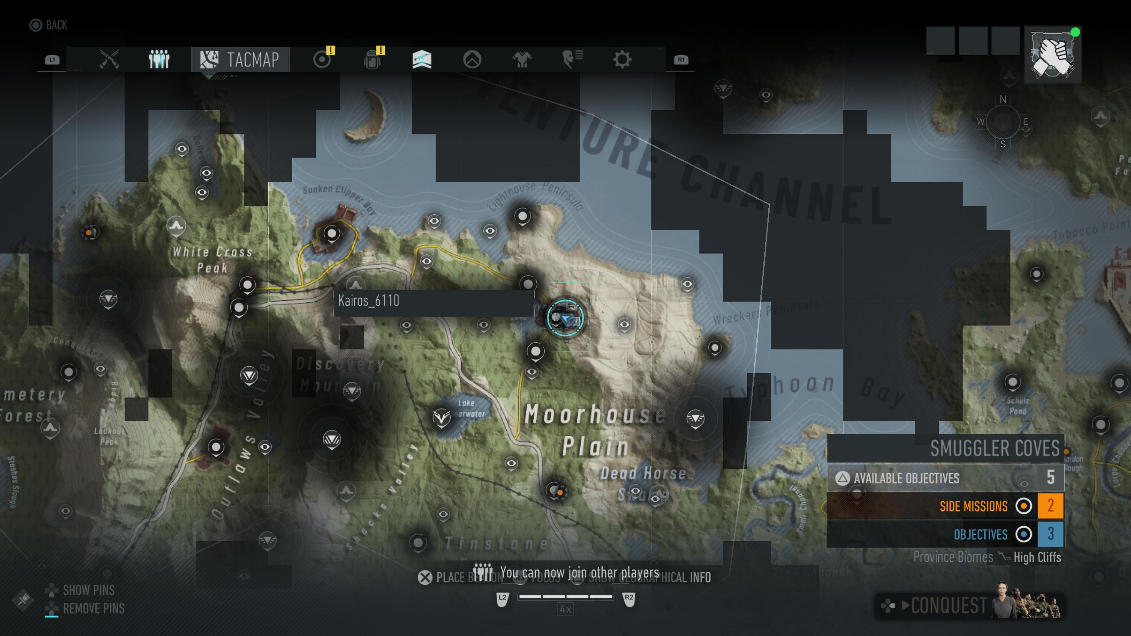 Map location for Terminators