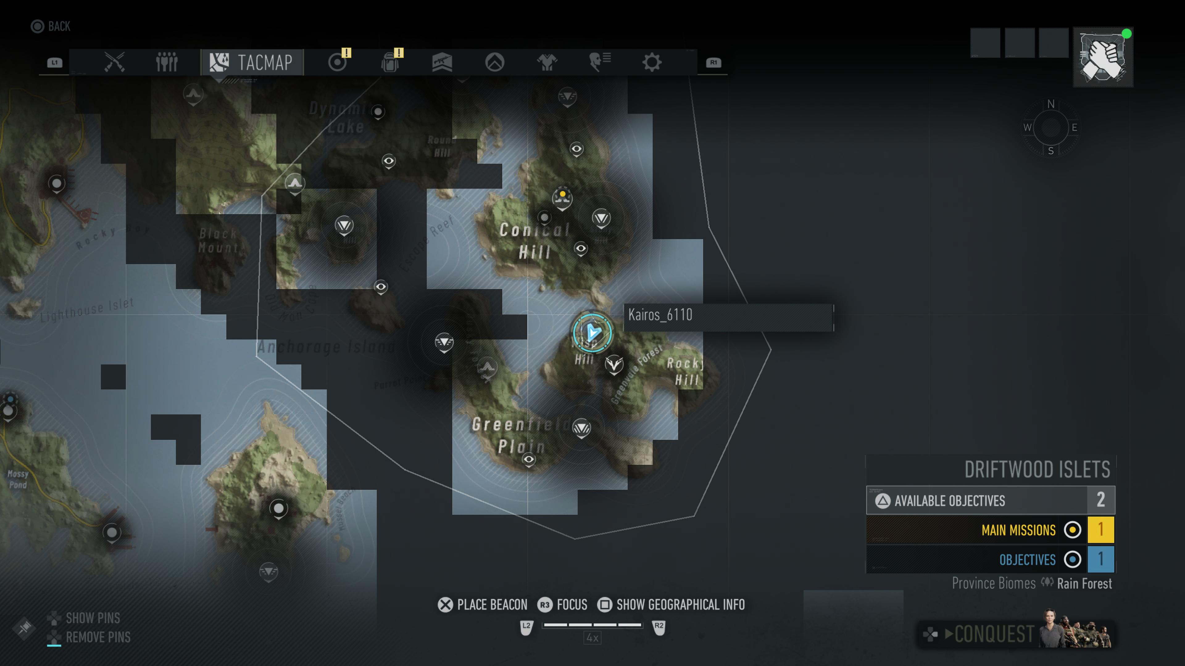 Map location for Glowing Cave