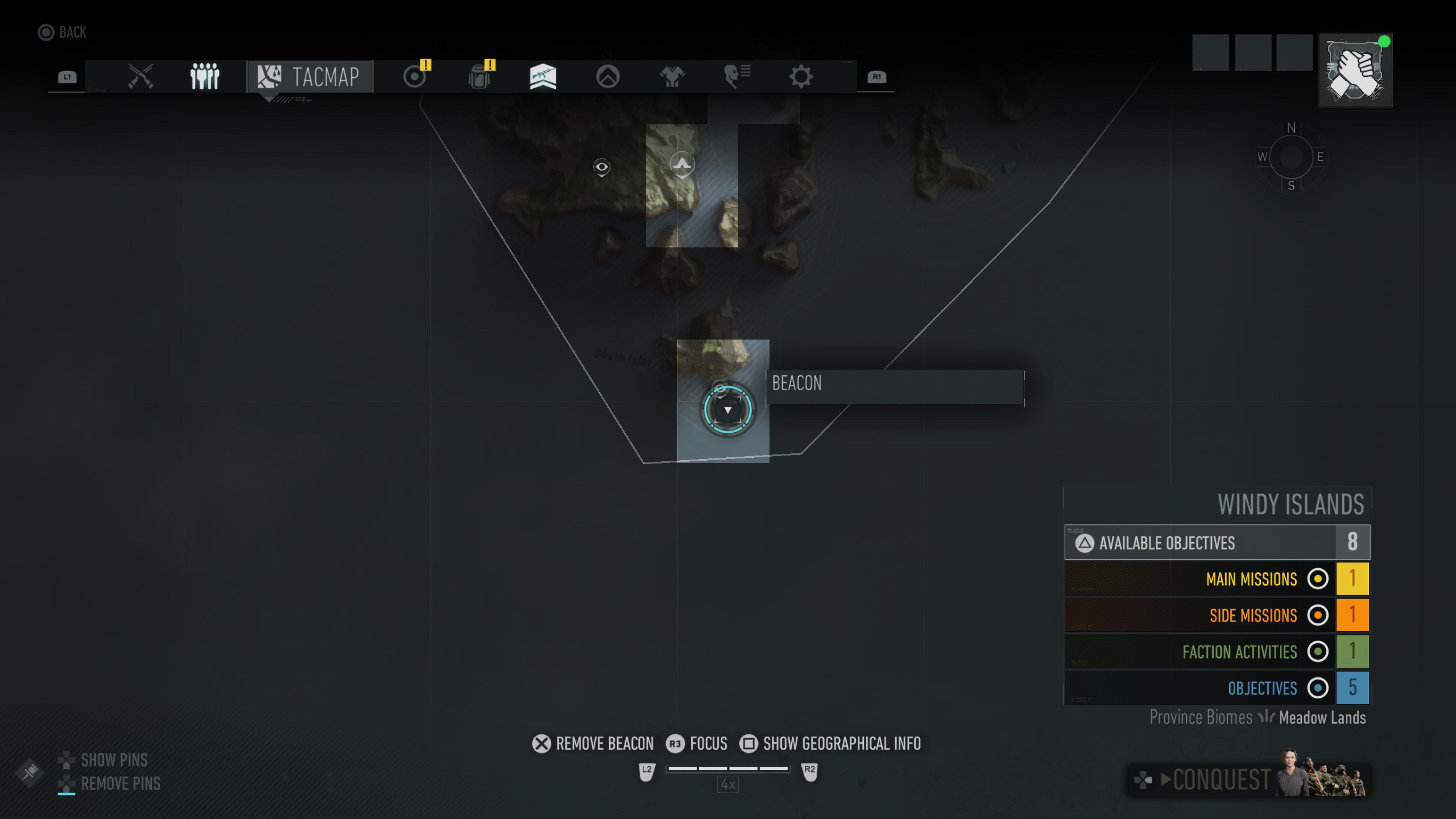 Map location for Mysterious Circle and Obelisk