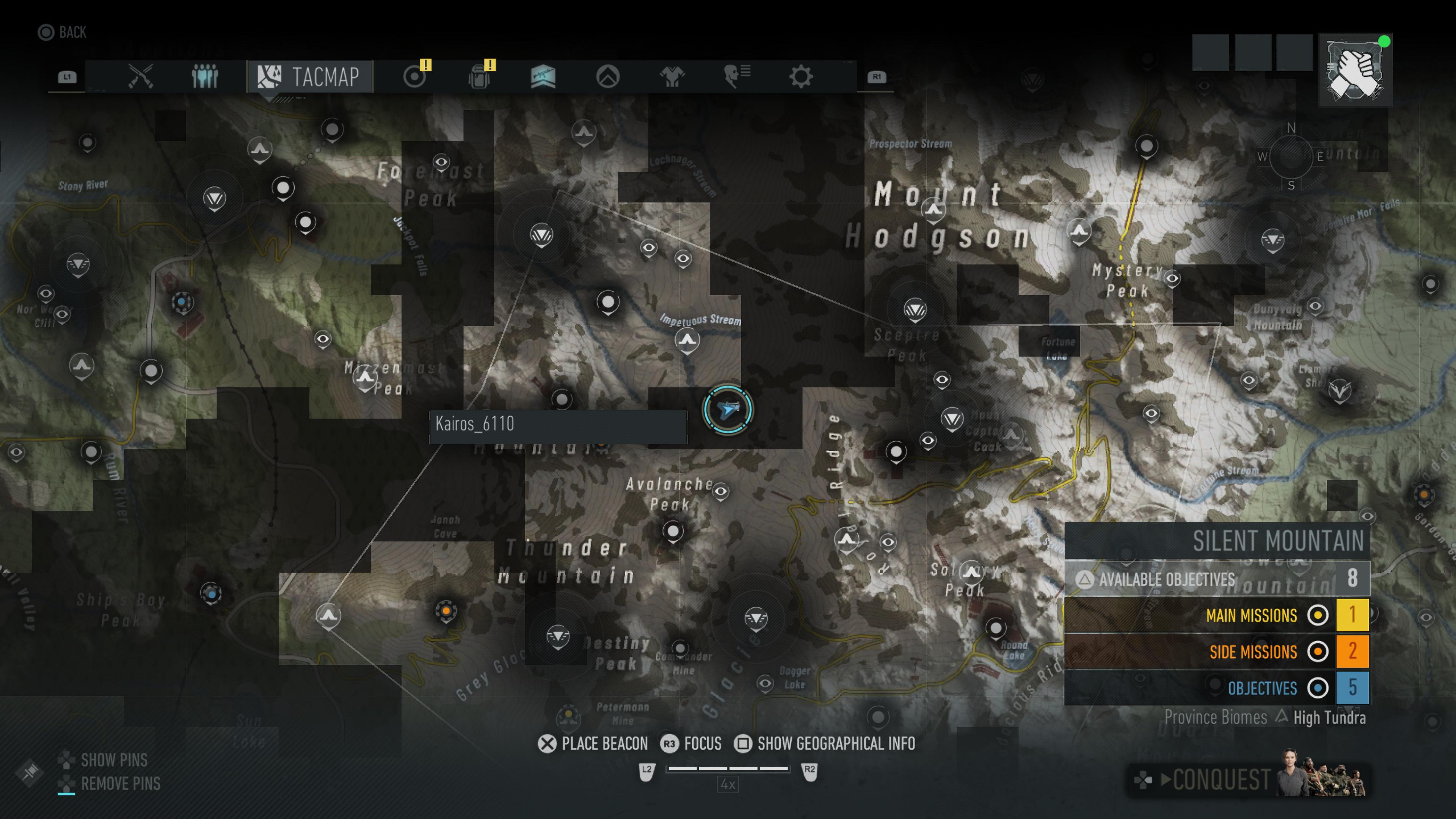 Map location for Yeti Cave